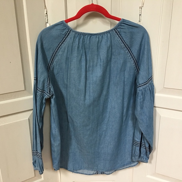 Knox Rose | Denim-Look Tunic - Picture 6 of 6